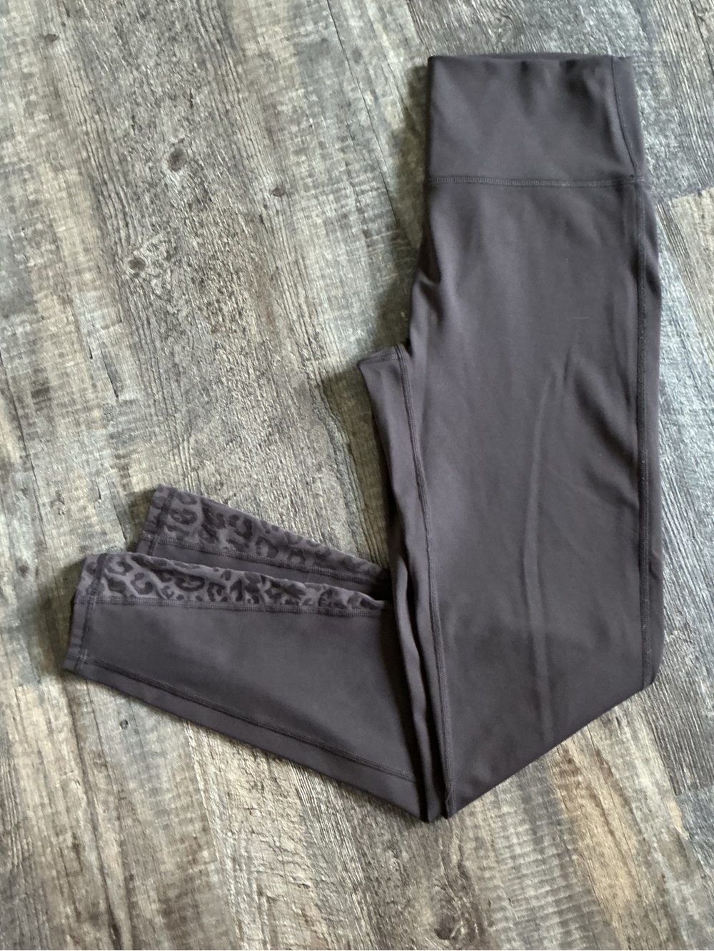 aerie Leggings with Subtle Leopard Side Panels